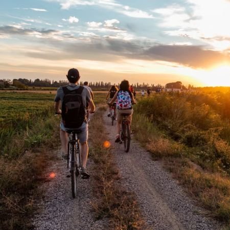Percorso casoni + entroterra in bicicletta con guida