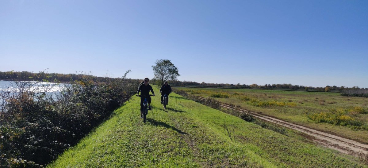 Percorso casoni + entroterra in bicicletta con guida