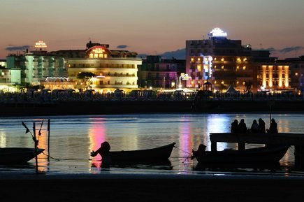Notturno sul mare - Motonave Caorle